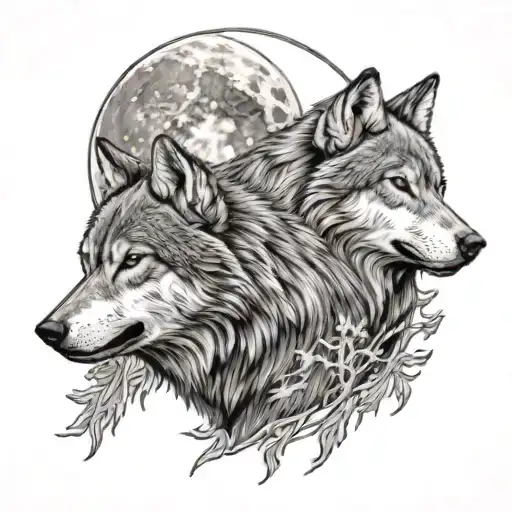 Wolves Howling At The Moon