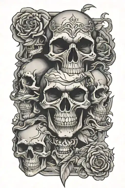 See No Evil Hear No Evil Speak No Evil Skull