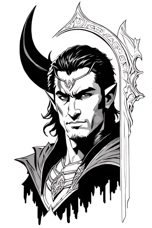 Loki Appearing Out Of An Archway