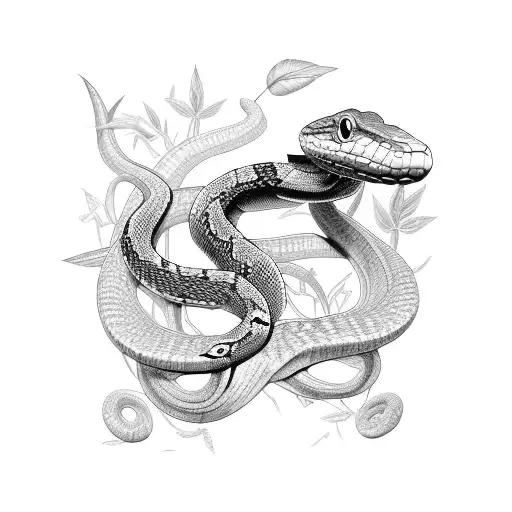 Snake And Insect And Jungle And Arm Sleeve