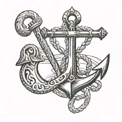 Cross And An Anchor
