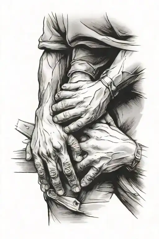 Father Son Holding Hands