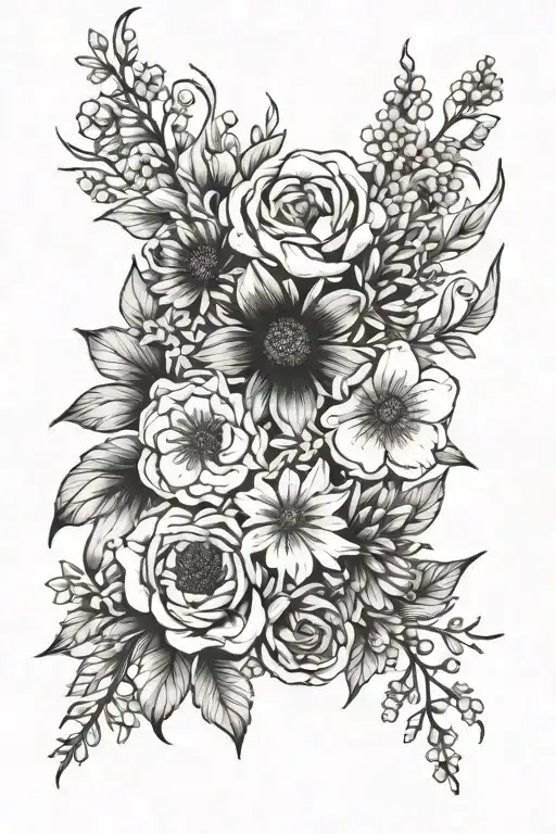 Birth Flower Bouquet