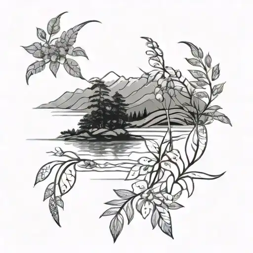 New Zealand Waikato River Tribal Native Plant Design