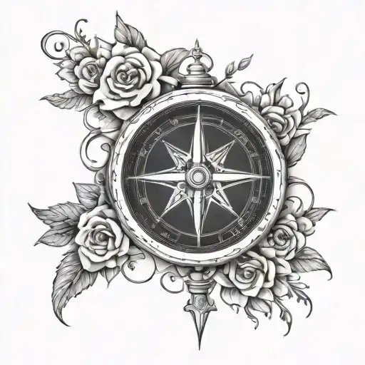 Compass Roses Watch Forearm