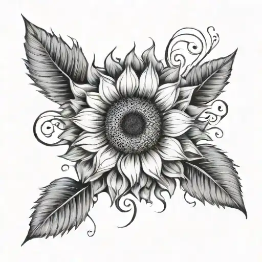 An Intricate Sunflower Design With Hidden Musical Elements