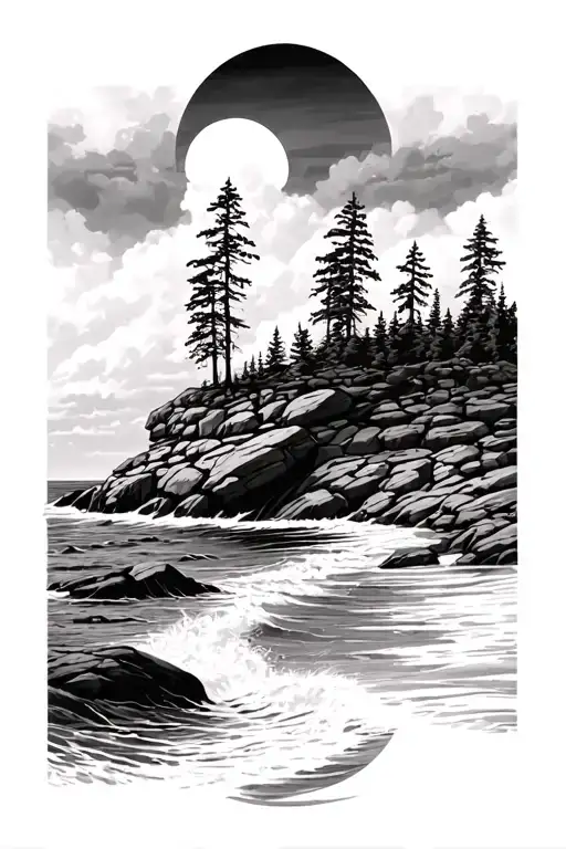 Newfoundland Rocky Beach Sleeve