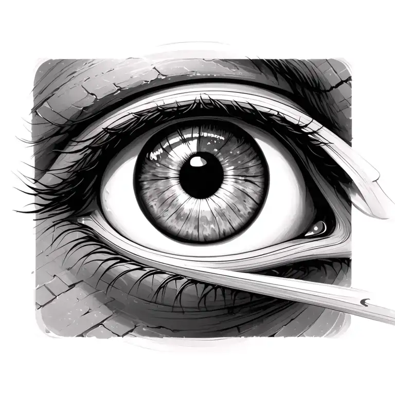 Saturn Hourglass Eye Iris Orchid Brick