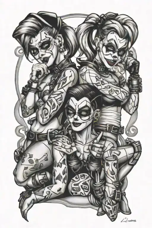 Harley Quin See No Evil Speak No Evil Hear No Evil