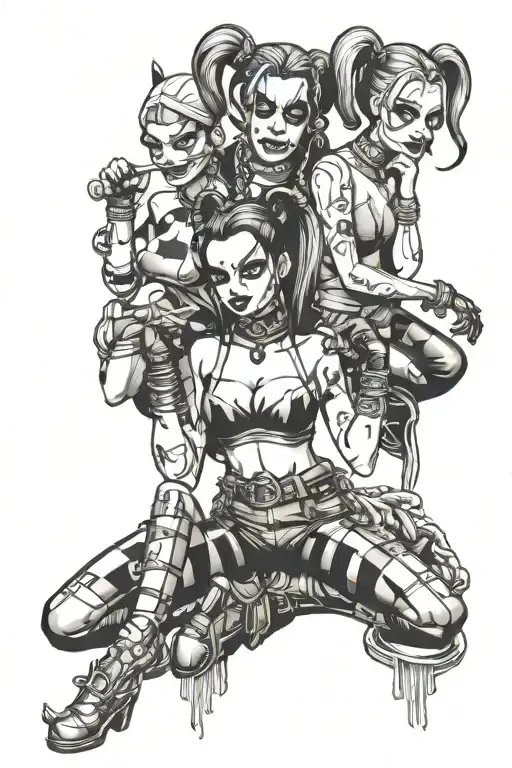 Harley Quin See No Evil Speak No Evil Hear No Evil