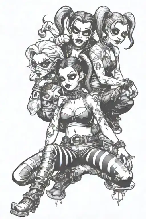 Harley Quin See No Evil Speak No Evil Hear No Evil