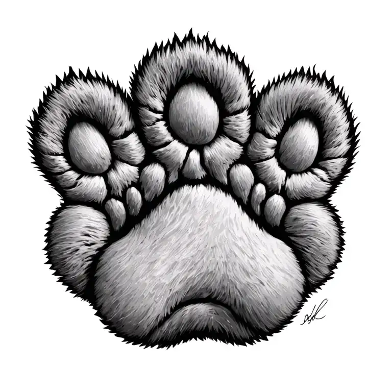 Dog Paw Print