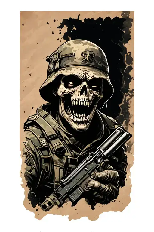 Millitary Zombie Battlefield Fore Arm Sleeve