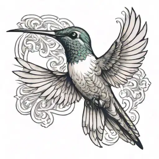 Hummingbird Hovering