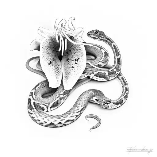 Lily With A Snake