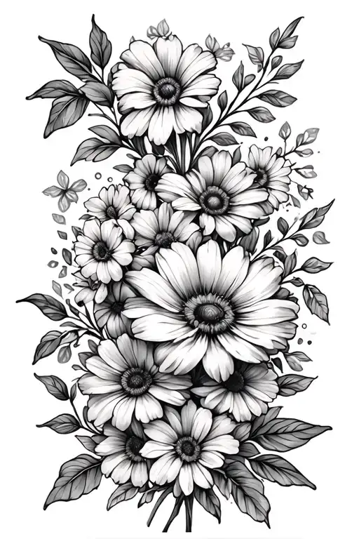 January March November Birth Flower Bouquet