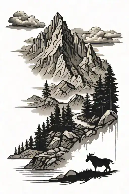 Christian Mountain Scene