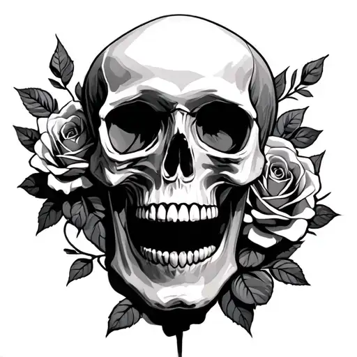 Skull And Roses