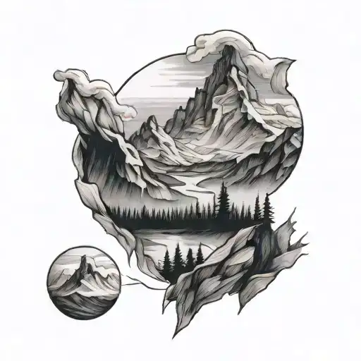 Mountain That Looks Like A W