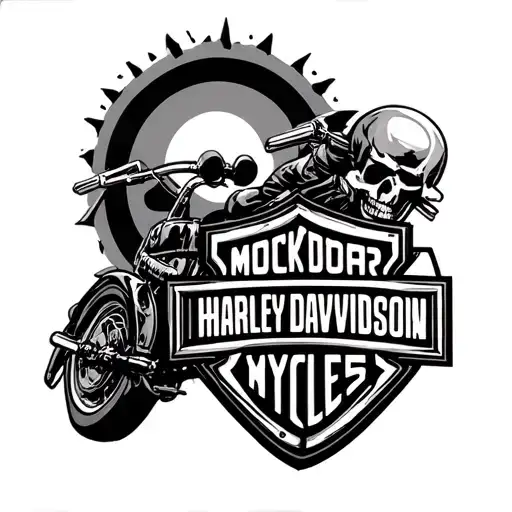 Harley Davidson Bar And Sheild Black Hills South Dakota