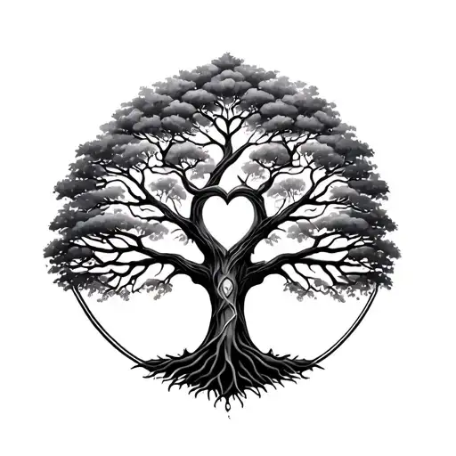 Tree Of Life With Heart Pumping