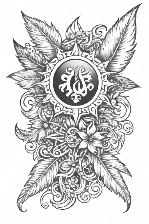 Musci Cleph And Sun And Star And Feather And Dog Paw