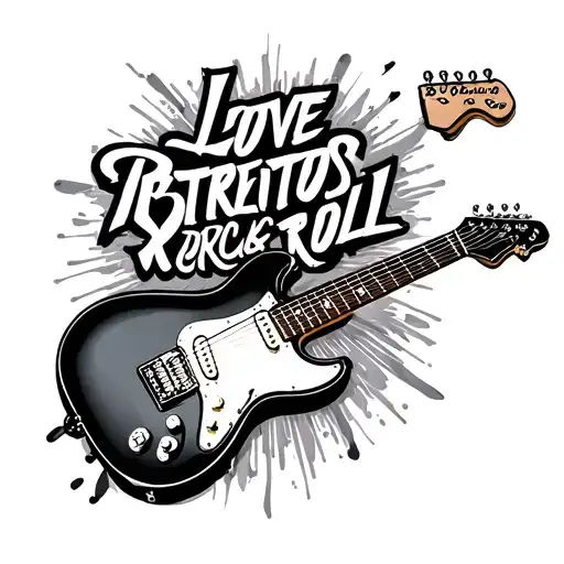 Guitar Strength Love Rock And Roll