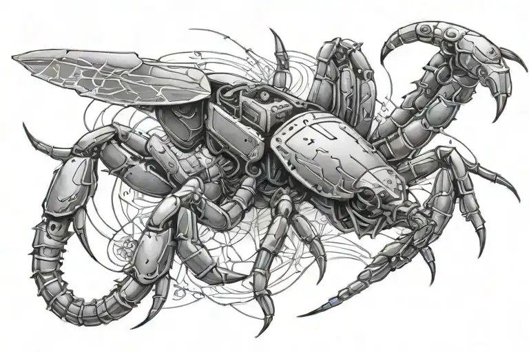 Scorpion And Drone