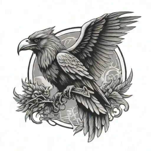 Odin God And His Ravens