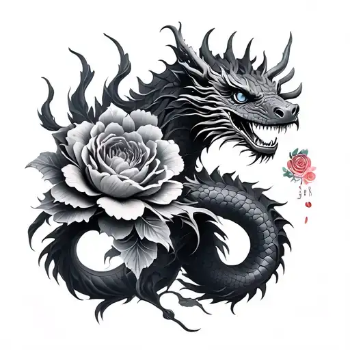 Flower And Dragon