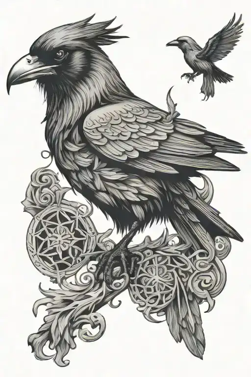 Raven And Viking
