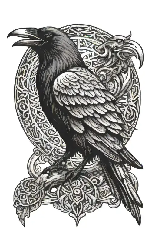 Raven Viking Amulet