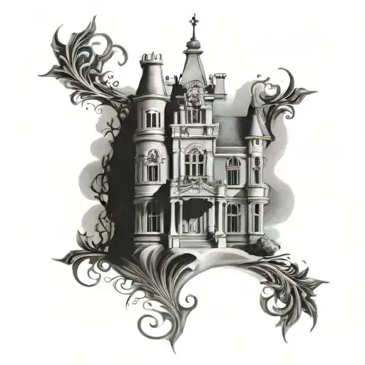 Image Of A Gothic Style Mansion