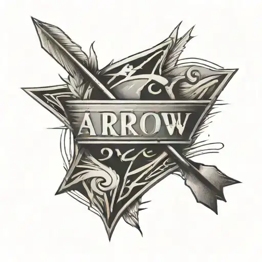 Arrow With Name Written