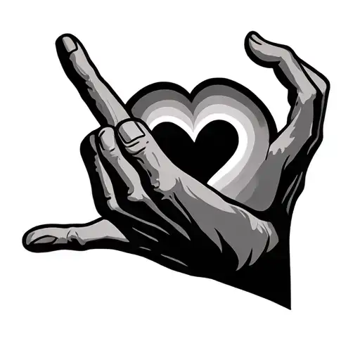 Sign Language I Love Symbol