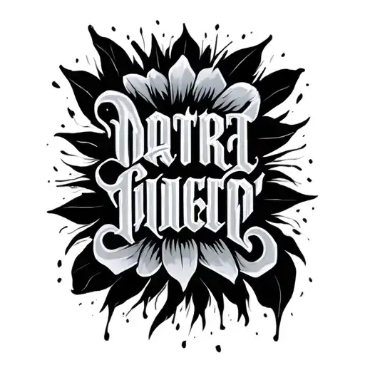 Word Unfettered Written Vertically