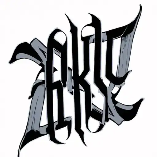 Word Unfettered Written Vertically