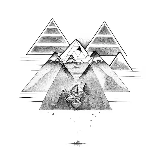 Pyramid Being Built With Magic In The Forest