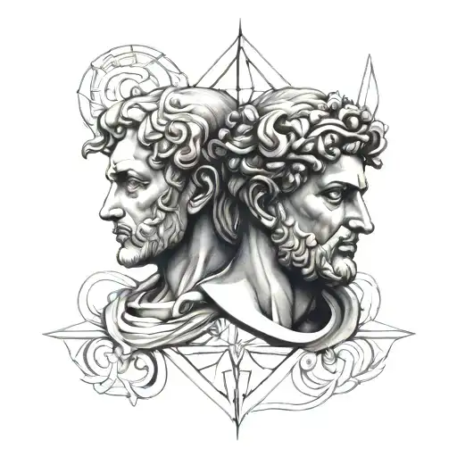 Geometric Janus Roman God