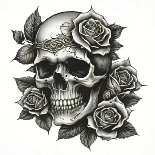 Skull And Roses