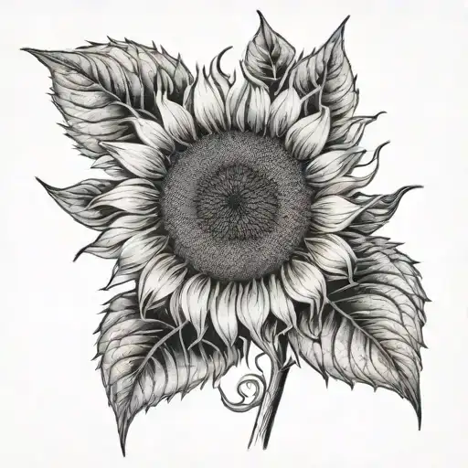 A Sunflower Cut In Half