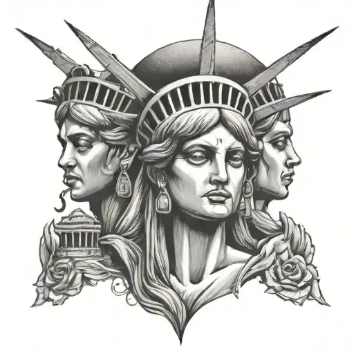 Hear No Evil Speak No Evil See No Evil Statue Of Liberty