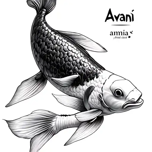Koi Fish With Names Avani And Amias
