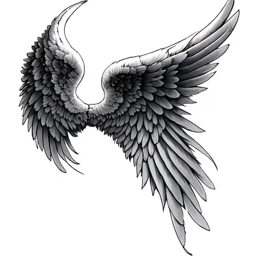 Bereavement Angel Wing Tattoos Inspired