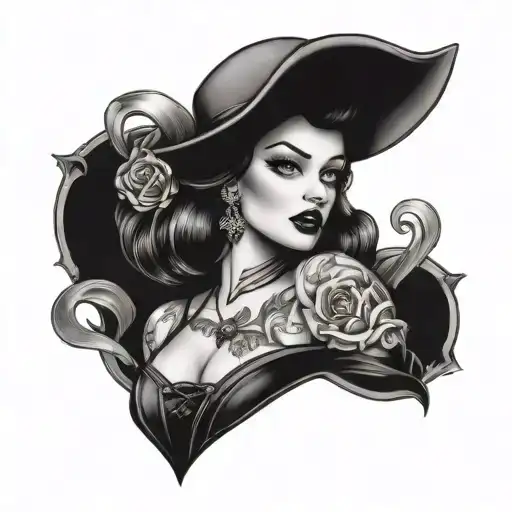 Gothic Pin Up Girl