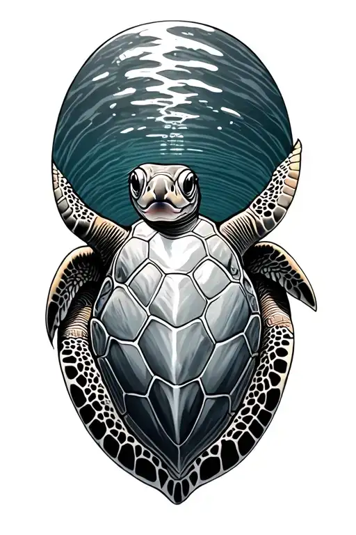 Sea Turtle Swimming
