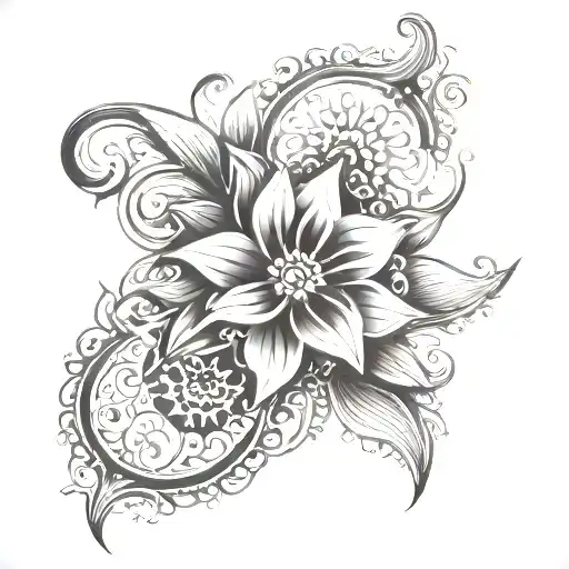 Ornamental Half Sleeve Cover Up With Dots