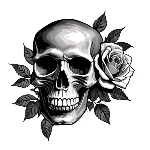 Skull And Roses