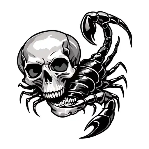Skull And Scorpion