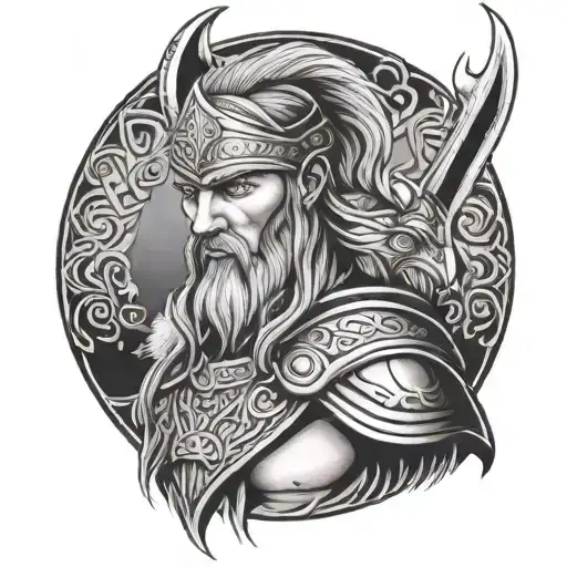Viking Warrior Blue Eyes